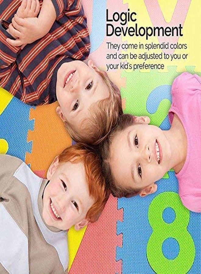 ستوريو سجادة أحجية ستوريو الصغيرة المكونة من 36 قطعة من الفوم للأطفال، سجادة تعليمية متشابكة للأحرف والأرقام للأطفال: صنع في الهند - Image 5